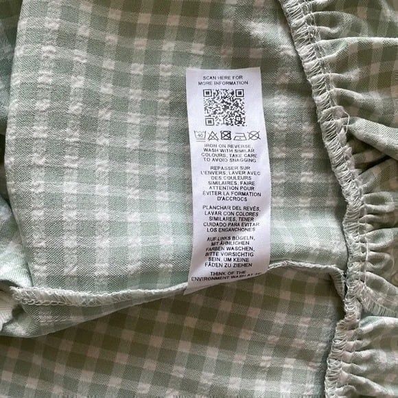 ASOS | ASOS DESIGN | Skirt with Ruffle-Gingham Print | Part of a Set | S… - Picture 8 of 8